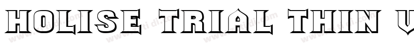 HOLISE_TRIAL Thin Ve字体转换